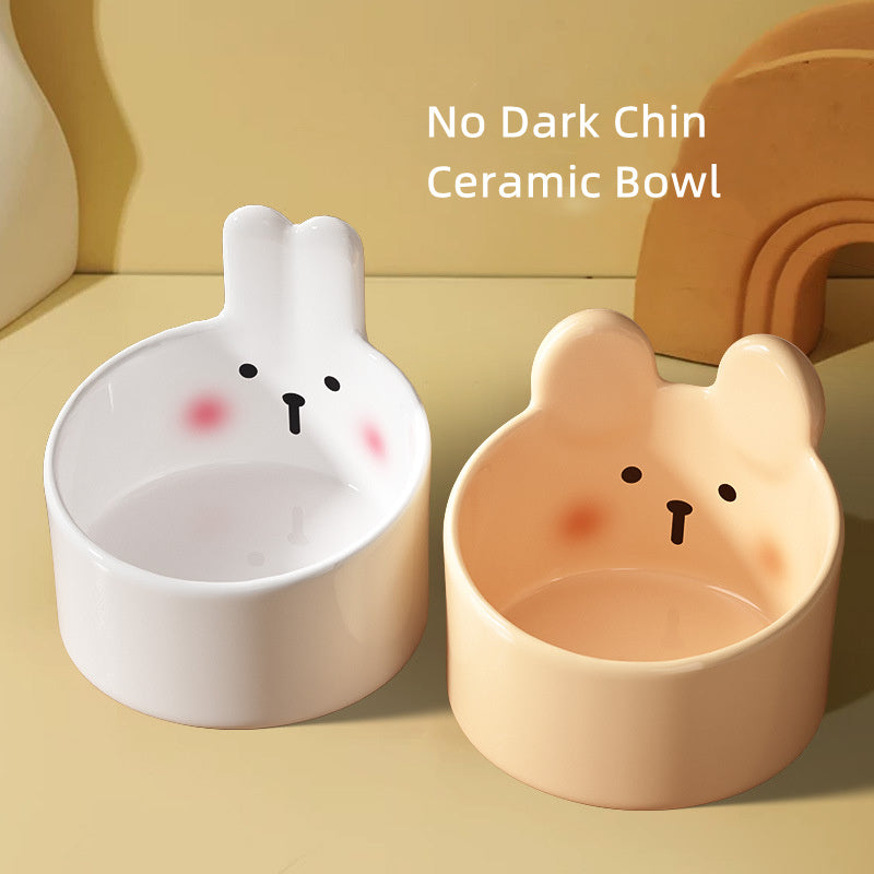 Household Pet Ceramic Large Caliber Bowls