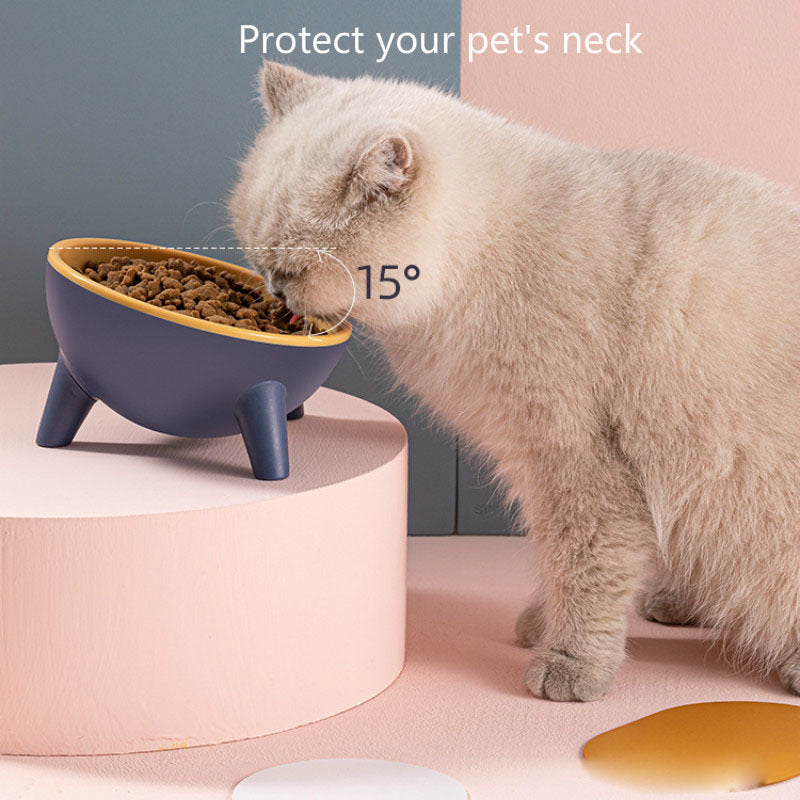 Cat Dog With Stand Pet Feeding Food Bowls