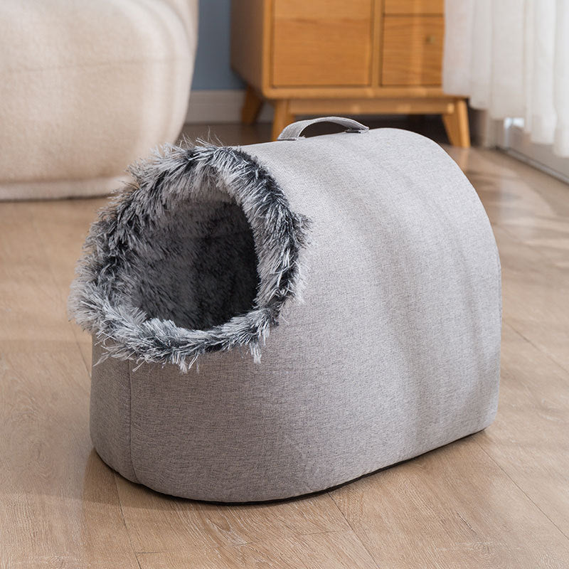 Autumn And Winter Fleece-lined Cat Nest Closed Sleeping Bag