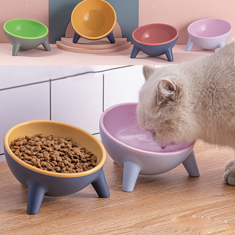 Cat Dog With Stand Pet Feeding Food Bowls