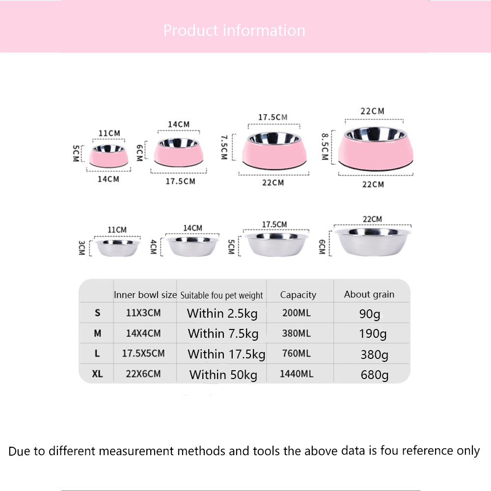 Pet Bowls Large Stainless Steel Food Bowls