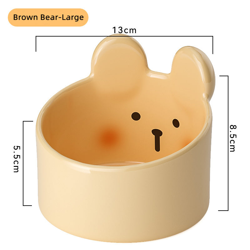 Household Pet Ceramic Large Caliber Bowls