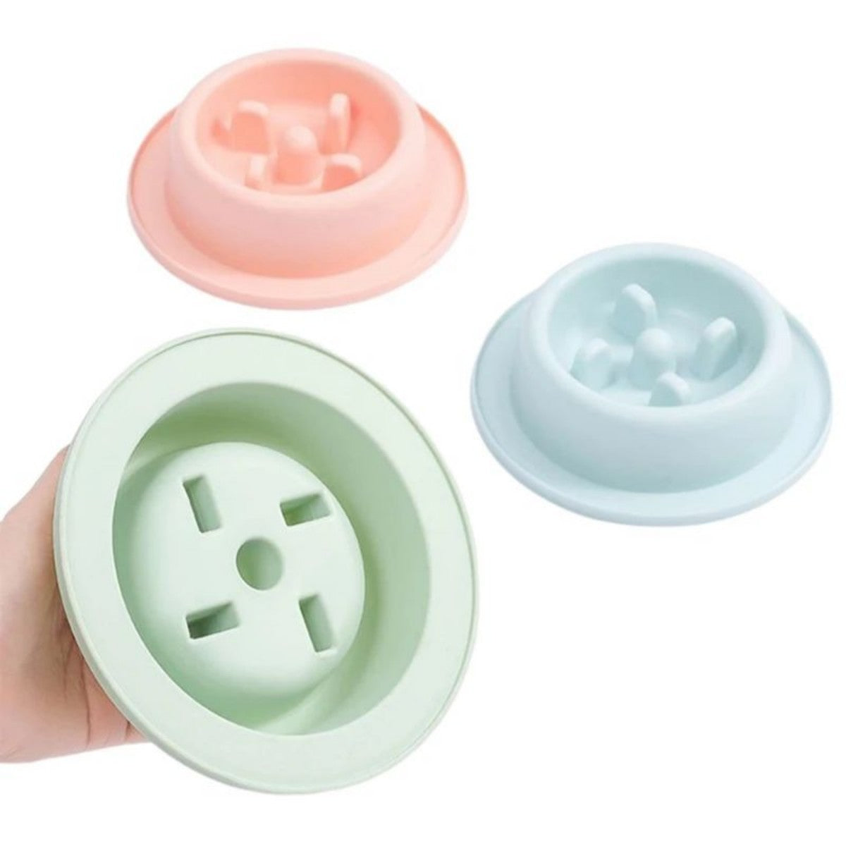 Pet Slow Eating Feeder Food Bowls Anti-Chocking