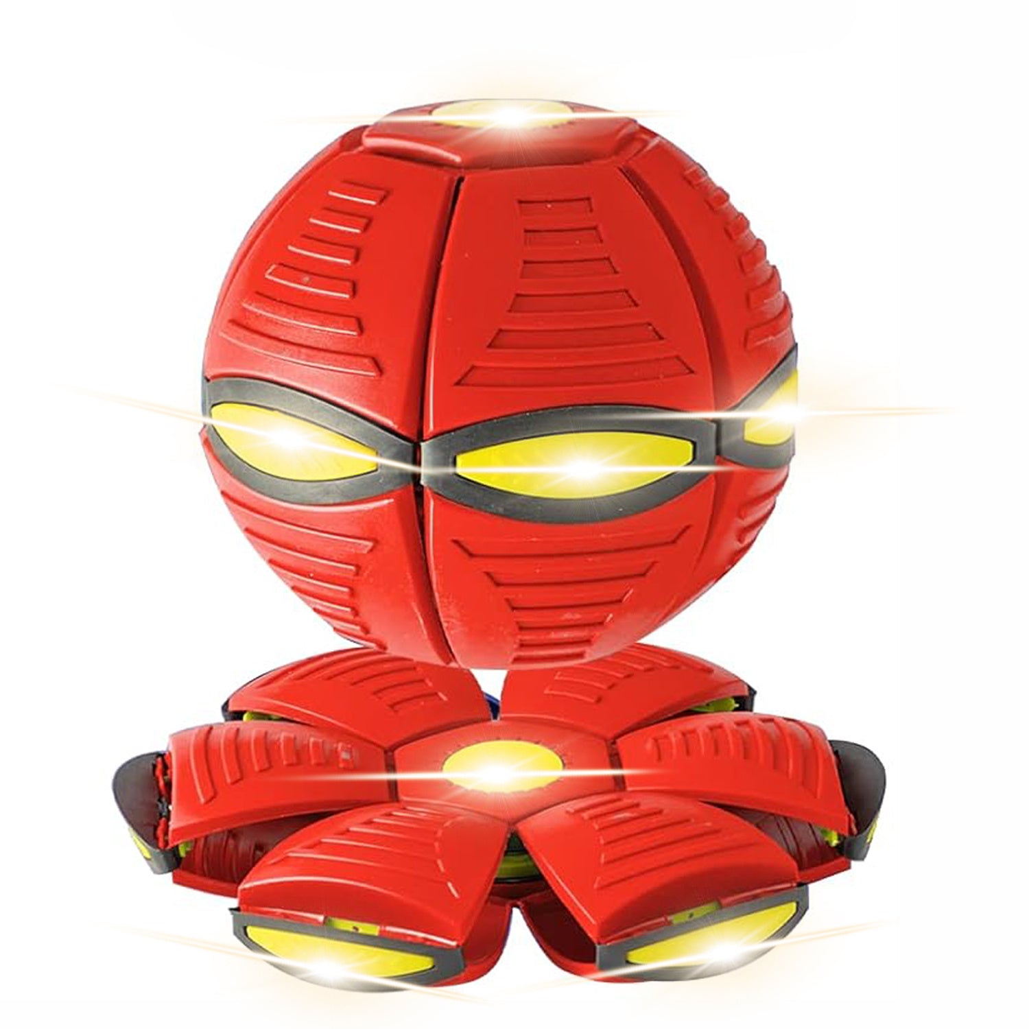 Pet Toy Flying Saucer Ball For Dogs 6 Lights Flying Saucer Ball  Outdoor Yard Dog Toys Magic Stomp Magic Ball Children Toy  Magic UFO Ball For Dogs Game